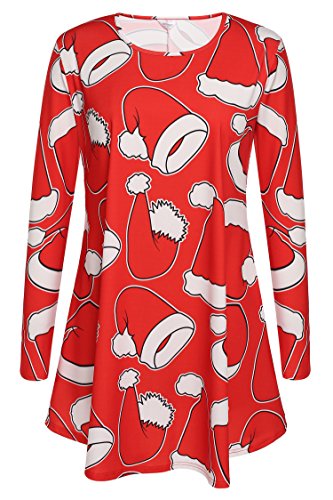 Womens Christmas Tunic Dress Long Sleeve Santa Xmas Gifts Print | Desertcart Fiji Womens Christmas Tunic Dress Long Sleeve Santa Xmas Gifts Print | Desertcart Fiji