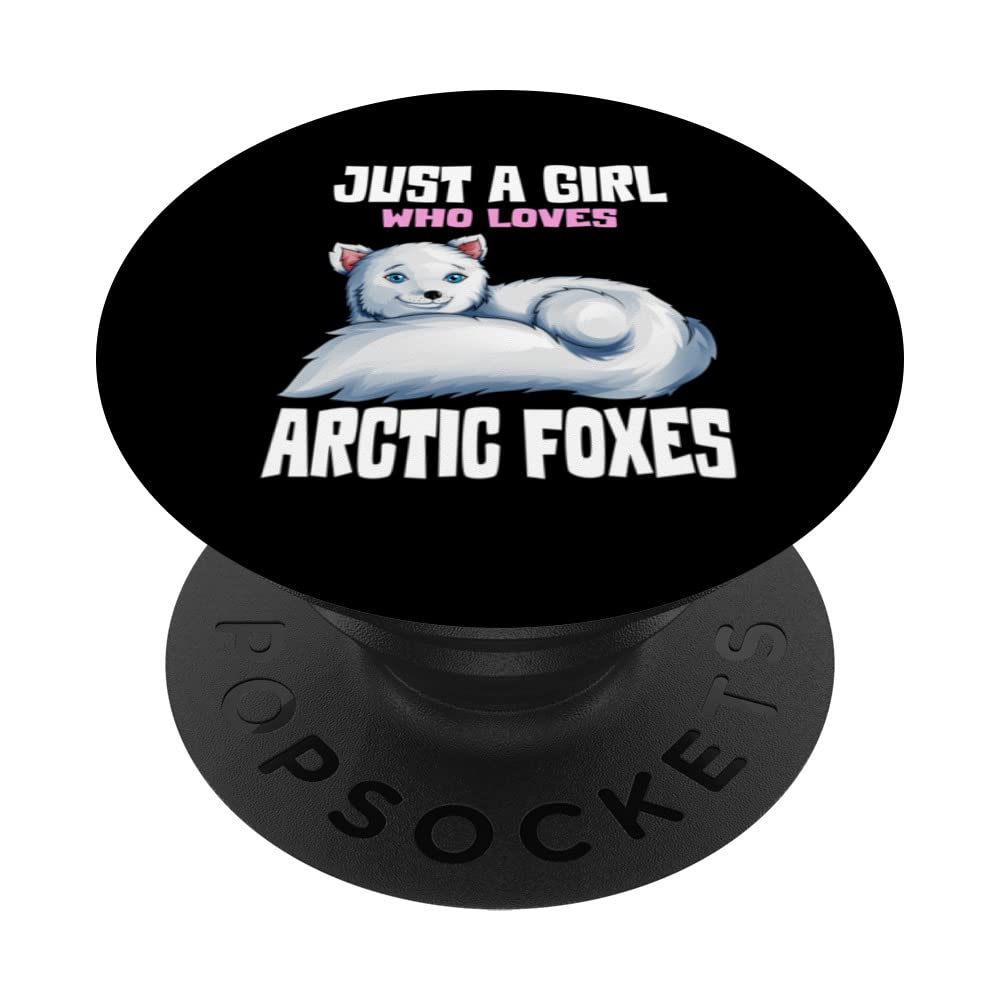 Cute Arctic Fox Foxes Foxes Children Fox Lovers Animal Motif PopSockets Swappable PopGrip