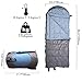 Sakari Sisu Sleeping Bag - 3 Season Envelope Sleeping Bag; Compression Sack and Carabiner Included