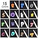 Metallic Marker Pens with Fine Tips and Glitter Sheen for Crafts, Art Projects and Personalized Gifts 15 Colors for Card Making, Scrapbooking, Photo Albums, Rock Painting, Calligraphy, Valentine's Day
