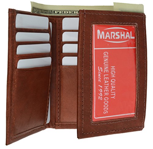 100% Genuine Leather Tri-fold Mens Wallet BD #1355CF