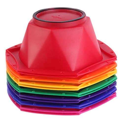 Hair Dye Mixing Bowl Kit, Professional Tint Coloring Bowls Tools Set in Rainbow Colors - Thumbnail 4