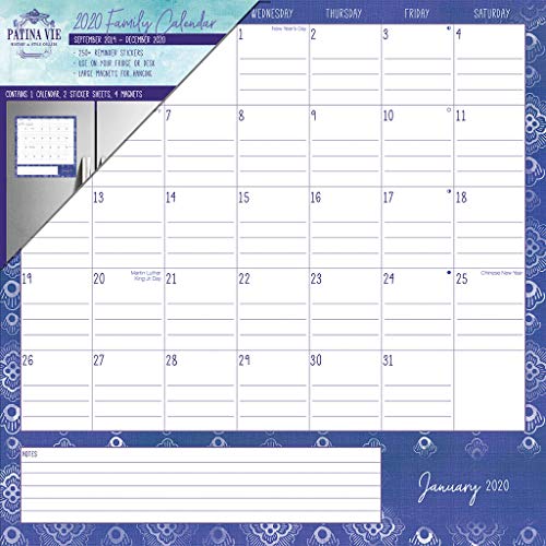 Patina Vie 2020 Family Calendar by