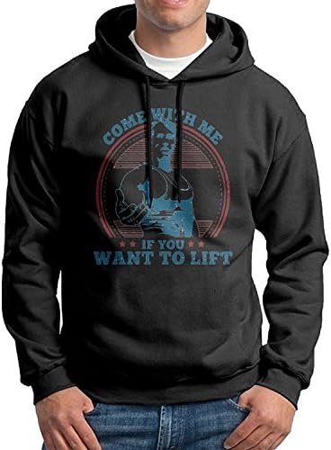 Come With Me If You Want To Lift Hoodie Novelty Fleece Sweatshirts For Mens For Mens