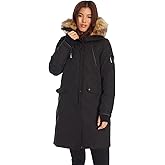 ALPINE NORTH Laurentian Women’s Vegan Down Long Parka Jacket with Faux Fur Hood