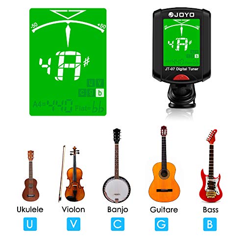 image for PACETAP Guitar Tuner Clip on Chromatic Digital Tuner Acoustic Guitars,