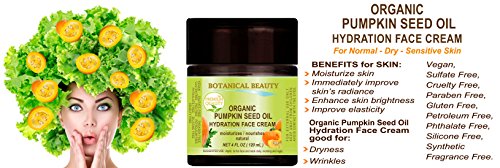 ORGANIC PUMPKIN SEED OIL HYDRATION FACE CREAM. For NORMAL - DRY - SENSITIVE SKIN. 2 Fl. oz - 60 ml.