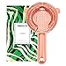 Homestia Bar Strainer Cocktail Stainless Steel Rose Gold Hawthorne Strainer 6.5