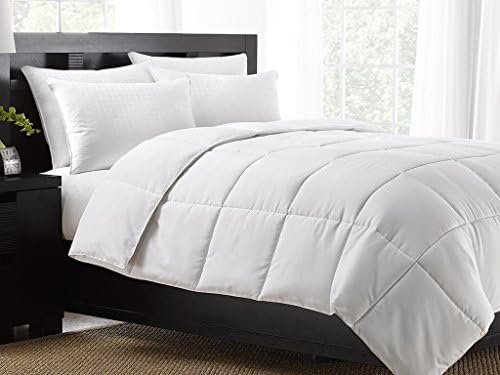 Ella Jayne Home Exquisite Hotel Collection All Season Down Alternative Box Stitched Duvet Insert Comforter, Full/Queen, White