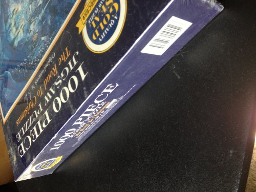 1995 Bill Bell "The Road To Christmas" Glow-In-The-Dark Jigsaw Puzzle 1000 pieces