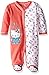 Hello Kitty Baby Girls' Coveral, Calypso Coral, 0-3 Months
