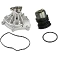 Coolant Thermostat + Water Pump Kit Compatible with PORSCHE Panamera Cayenne Macan Select Models