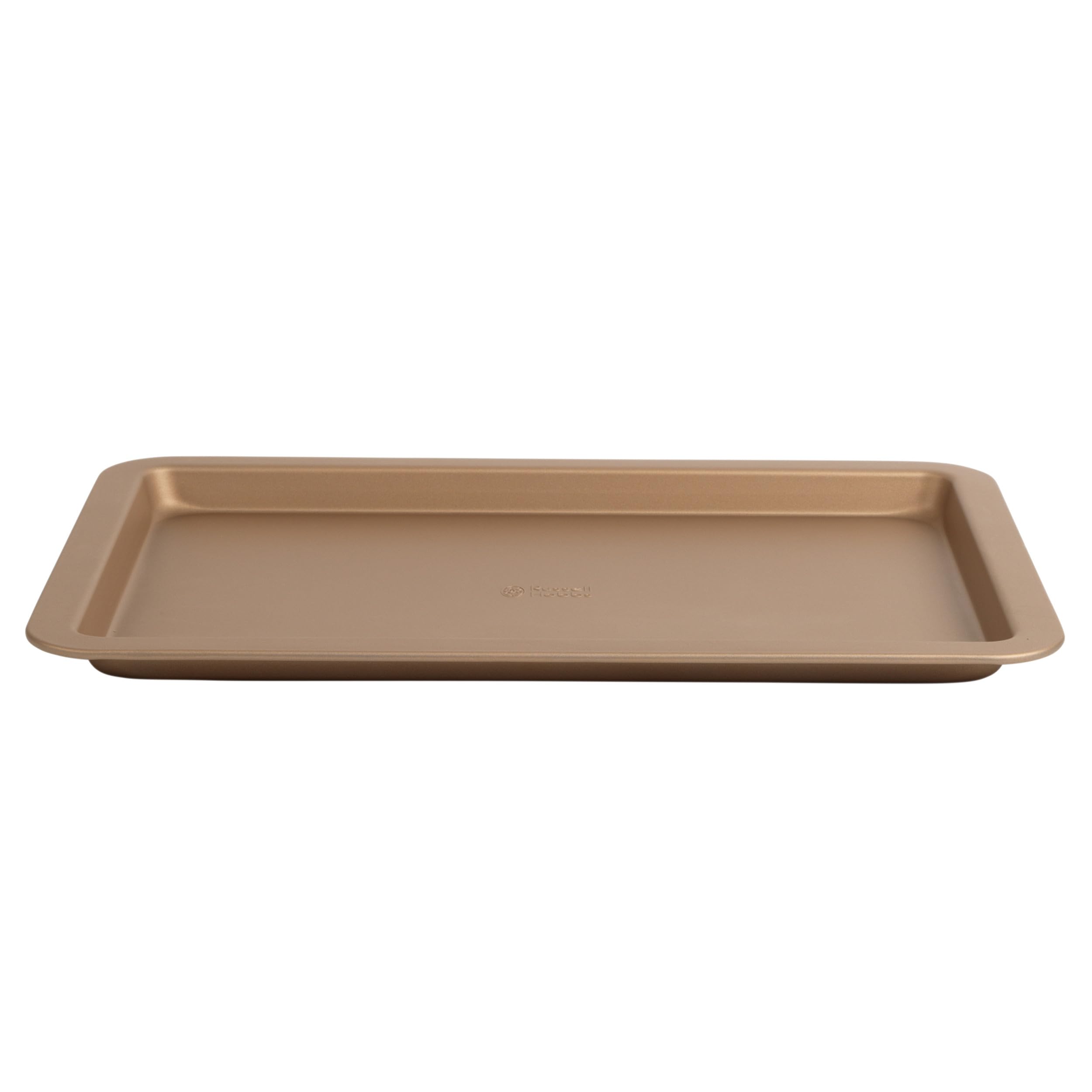 Russell Hobbs Opulence Non-Stick Baking Tray – 37cm Rectangular Oven Tray, Lightweight Carbon Steel, Easy Clean, PFOA-Free, Ideal for Roasting, Oven Safe to 220°C/Gas Mark 7, Gold