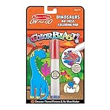 Melissa & Doug On the Go ColorBlast No-Mess Coloring Pad, Dinosaur (24 Color-Reveal Pictures, Invisible Ink Marker, Great Gift for Girls and Boys - Best for 3, 4, 5, 6, 7 and 8 Year Olds)