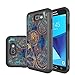 J7 V Case, J7 Perx Case, J7 Sky Pro Case, J7V Case, Galaxy Halo Case, J7 Prime Case, LEEGU Dual Layer Heavy Duty Protective Silicone Plastic Cover Case for Samsung Galaxy J7 2017 - Gear Wheel