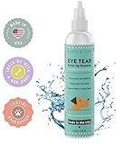 Clean, Stain Free & Healthy Eyes - Natural Tear Stain Remover For Dogs - Reduces Tear Staining, Saliva & Mucus. Super Easy To Use - Made In USA