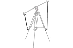 CAMETV 2-Pack Support Rod Stabilizer Arm for Connecting Camera Video Slider and Tripod, Keep Stable with 1/4 inch Screw and Clamp Adjustable Length 360 Degrees Rotation