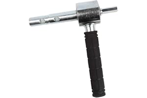 Qraatosi Ice Auger Drill Adapter Conversion Accessory Cordless Drill Attachment Auger Adapter Rubber Grip Quick Connect Desig