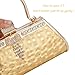 LONGBLE Women Clutch Bag Rhinstone Bowkont and Tassels Decorative Sparkling Vintage Classic Evening Shoulder Bag Girls Ladies Gold Elegant Compact Handbag Purse For Weddings Parties Ceremony (Gold)
