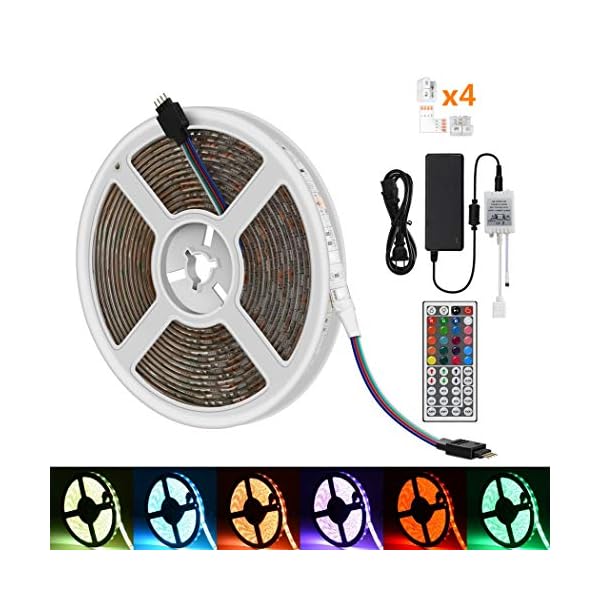 Irofa 5m Led Strip Light 300 Leds 5050 Smd Rgb Color Changing