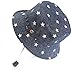 Baby Sun Hat with Chin Strap - Unisex Toddler Summer Beach Pool Play Bucket Hat UPF 50+ Reversible Brim(Dark Blue,2-3 Years)