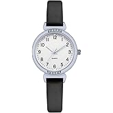 NUOVO Women's Silicone Sports Watch - Crystal Accented Leather Strap Analog Display