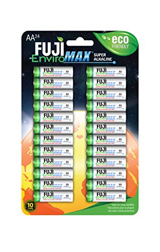 Fuji EnviroMAX Super Alkaline AA Eco Friendly Batteries (Pack of 24)