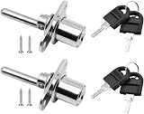 ZHIQIN Drawer Lock with Key 16 mm 61 mm for Furniture Cabinet Filing Silver view 1