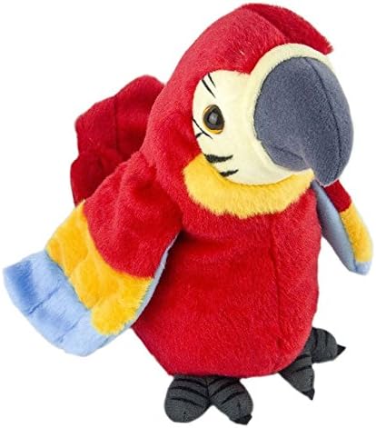 AnyBack Talking Parrot Stuffed Plush Animals Pets Electronic Toys, Plush Toys Stuffed Animals Electric Talking Parrot Cute Mimicry Pet Repeating Toys for Kids Boys Girls Toddlers Red 1 Pack
