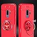 Galaxy S9 Plus Case, Elegant Choise Hybrid Slim Durable Soft 360 Degree Rotating Ring Kickstand Protective Case with Magnetic Case Cover for Samsung Galaxy S9 Plus (Red)