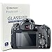 (2-Pack) Canon EOS 77D Tempered Glass Screen Protector,Poyiccot Optical 9H Hardness 0.3mm Ultra-Thin DSLR Camera Tempered Glass with Top LCD PET Screen Protector Film for Canon 77D