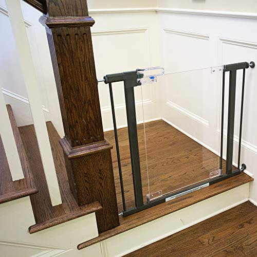 QDOS Crystal Baby Safety GATE - Meets Tougher European Standards - Modern Design and Unparalleled Safety - Beauty & Safety Together - AccuInstall Indicators for Simple Installation | Pressure Mount - Thumbnail 3