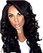 DINIFER Long Curly Wave Halloween Masquerade Cosplay Wigs for Black Woman
