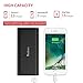 Yoobao Portable Charger with Built in Cables,10000mAh Power Bank Fast Charging 20W PD,3 Outputs and LED Display,External Battery Pack Cell Phone Charger Battery Portable, Black-red