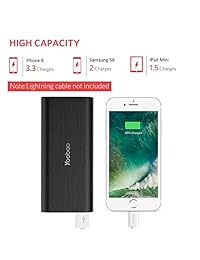 Yoobao M10 10000 mAh Ultra Compacto Cargador Portátil Batería Externa Dual USB Salida para iPhone X 8 8 Plus 7 7S 6 6S iPad Samsung Galaxy y más
