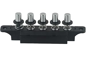 Range Hood Keyboard Switch, 5-Position Push Button Switch with Interlock and Reset, for Kitchen Range Hood Repair and Replace