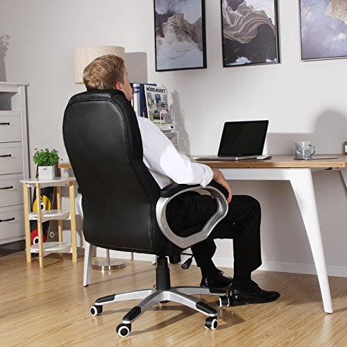 SONGMICS-Sedia-da-UfficioStabile-Resistente-Durevole-Altezza-Regolabile-Ergonomica-Nero-OBG22B