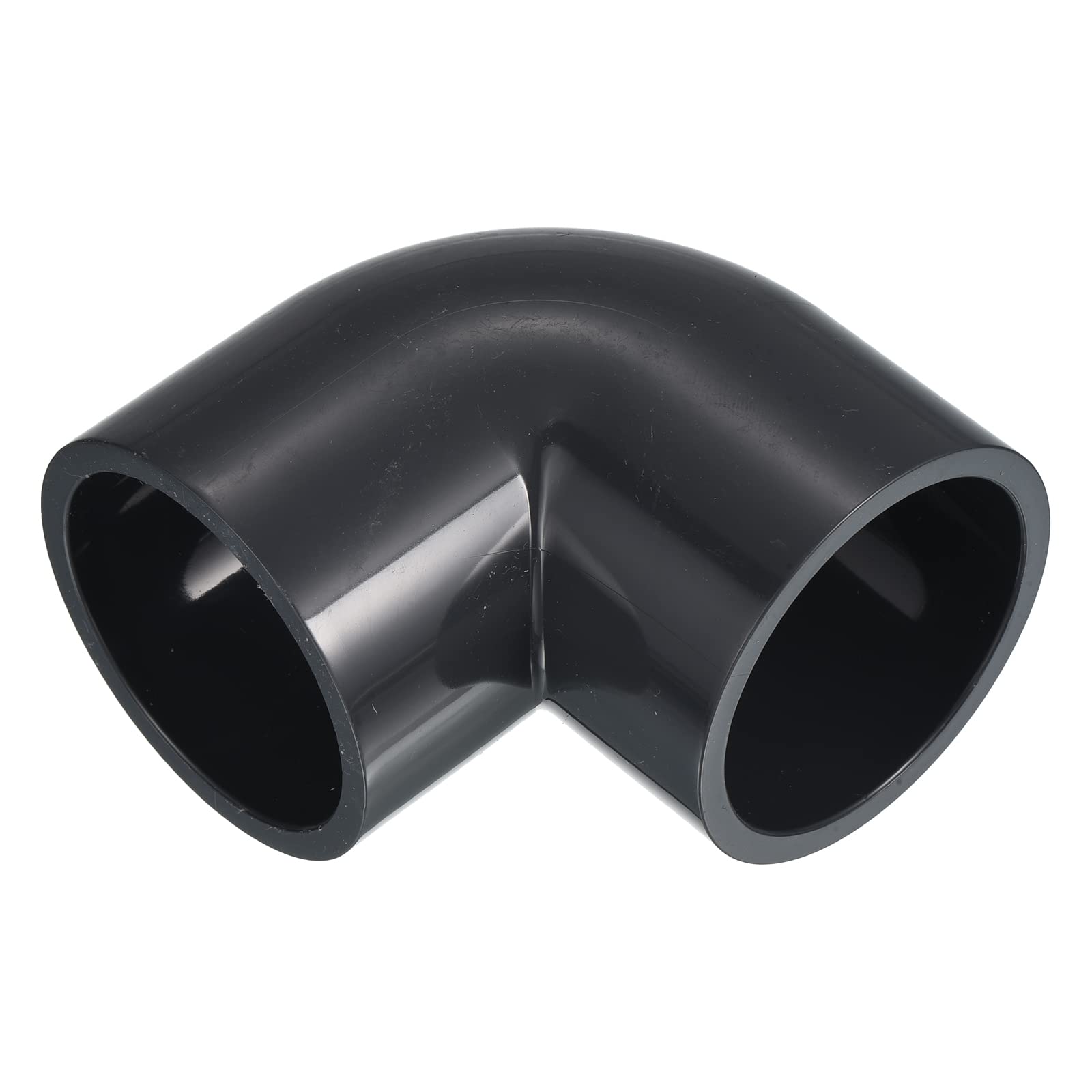 PATIKIL UPVC Pipe Fitting Elbow 50mm Socket, 90 Degree Adapter Connector, Gray