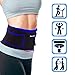 Runflory Waist Trimmer Belt Support Brace, Adjustable Lower Back Lumbar Support Straps - Weight Loss Ab Belt, Breathable Stomach Wrap Waist Trainer Cincher Girdle for Men & Women - Blue & Black