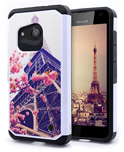 Lumia 550 Case, NageBee - Lumia 550 Phone Case Design Premium Heavy Duty Defender Dual Layer Protector Hybrid Phone Cover Case for Microsoft Lumia 550 (Hybrid Romantic)