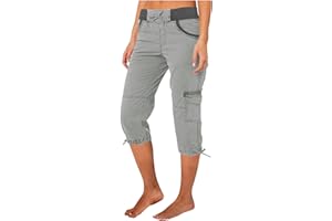 cllios Women's Stretchy Tactical Cargo Pants High Waisted Casual Joggers Plus Size Skinny Trousers Cargo Pants with 6 Pockets