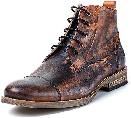 ブーツ ハンドメイドブリティッシュレースアップメンズブーツラウンドトゥメンズブーツレザースエードレザーメンズレトロ