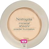 Neutrogena Mineral Sheers Powder Foundation, Classic Ivory [10], 0.34 oz (Pack of 2)