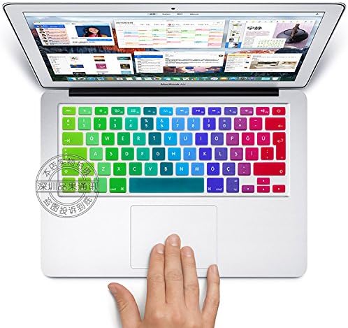 Coosbo - Europe version Turkey Turkish Silicone Keyboard Cover Skin Protective for 13" 15" 17 inch Mac Book Air Pro Retina and Imac G6 (Colorful)