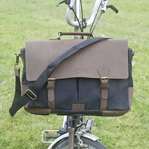 New BROMPTON Exclusive Handcrafted Messenger Bag in BLACK for S/M/H/P Handlebars Brompton Luggage