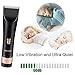 Warmlife Hair Clippers for Men, Professional Barber Clippers for Hair Cutting Kit, Cordless Hair Trimmer for Men with Apron, Scissors, Combs and Portable Bag