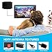 TV Antenna, ZetHot Ultra-Thin 70+ Mile Amplified Digital HDTV Antenna, Indoor HDTV Antenna with 16.5 FT Long Cable, Optimized Butterfly-Shaped Picture
