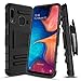 Wareon-Samsung Galaxy A10e Case, Galaxy A20e Case w/Screen Protector[2-Pack], [Built-in Kickstand]&[Swivel Belt Clip] Shockproof Heavy Duty Full Body Protective Case for Galaxy A10e/20e (5.83