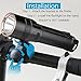 Leyic Powerful Rechargeable Flashlight / Bike Light - Max 1200lm - Up to 24 Hours of Continuous Using Time