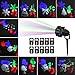 Christmas Projection Lights, HOSYO 10pcs Switchable Pattern Lens Motion Landscape Laser Christmas Lights LED Spotlights for Christmas Holiday Home Decoration Wall Motion Decoration